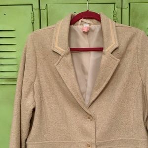 Tweed Blazer with a splash of PINK